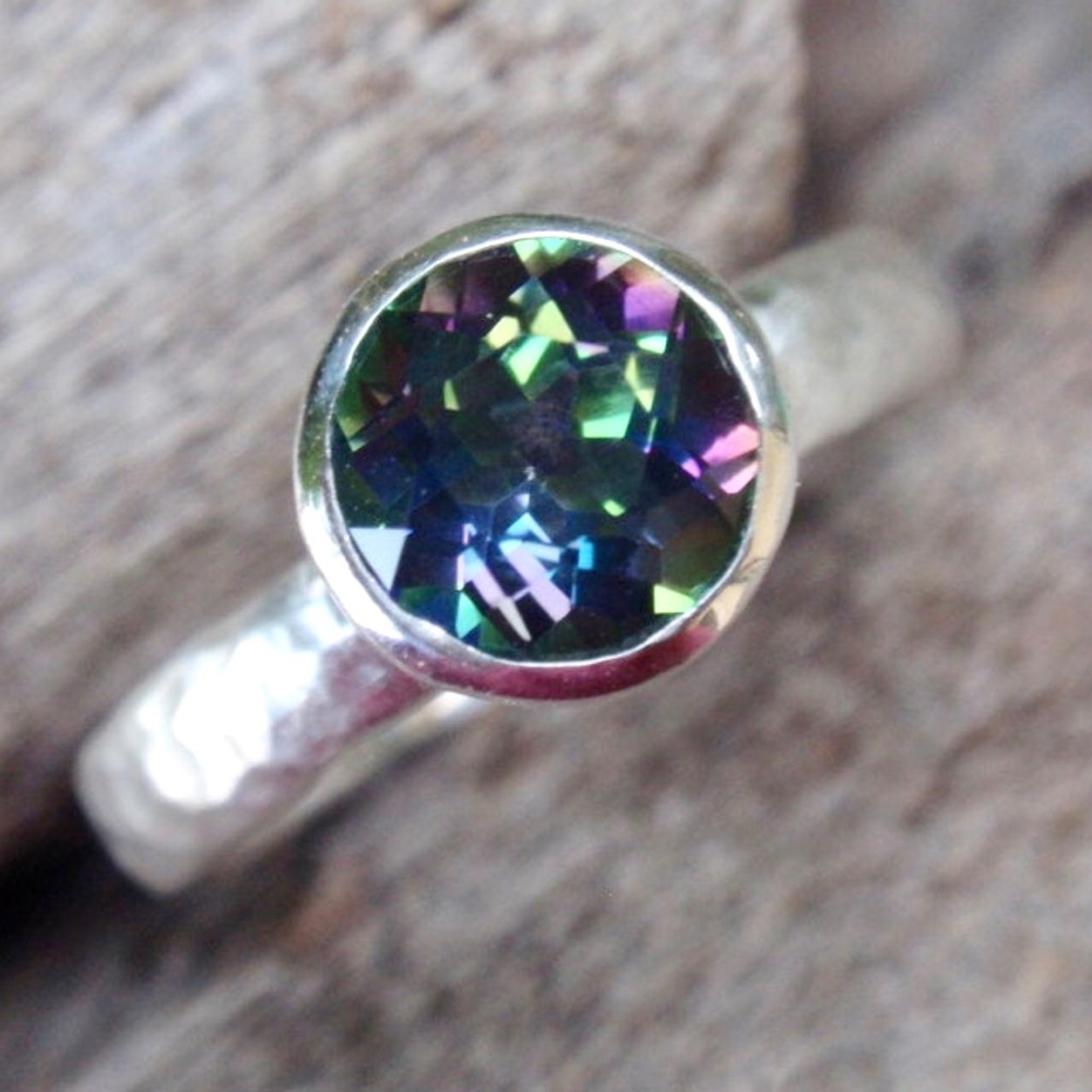 Mystic Topaz and Sterling Silver Ring